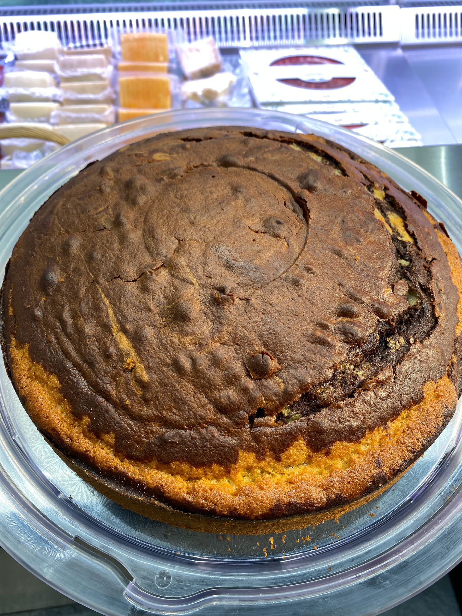 Bizcocho marmolado de chocolate