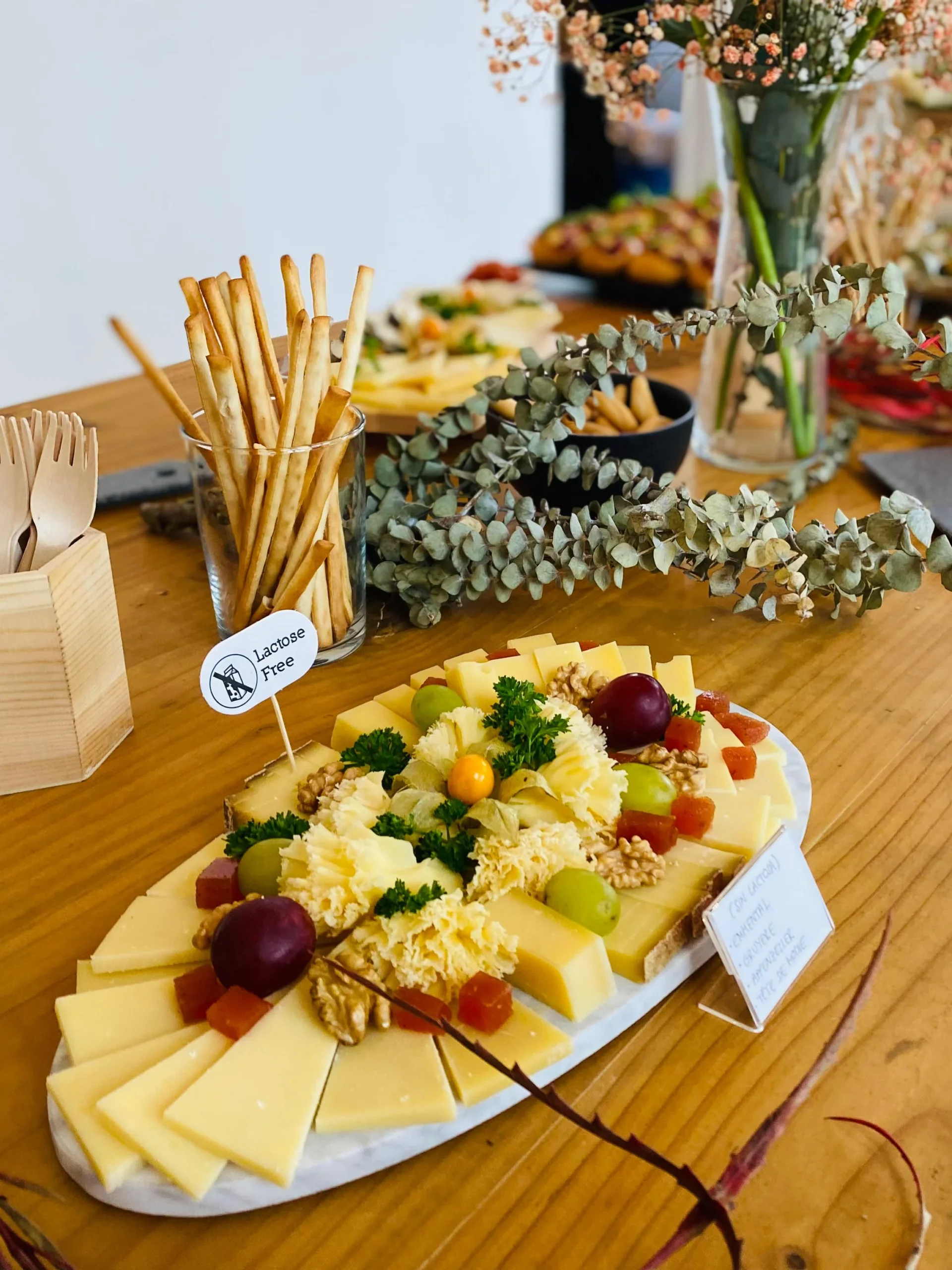 Surtido de quesos catering boda Barcelona