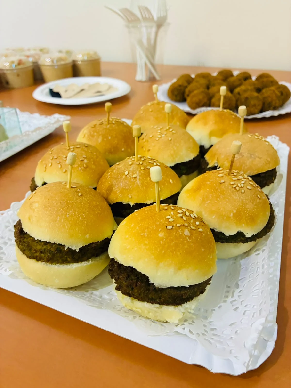 Mini hamburguesa vegana