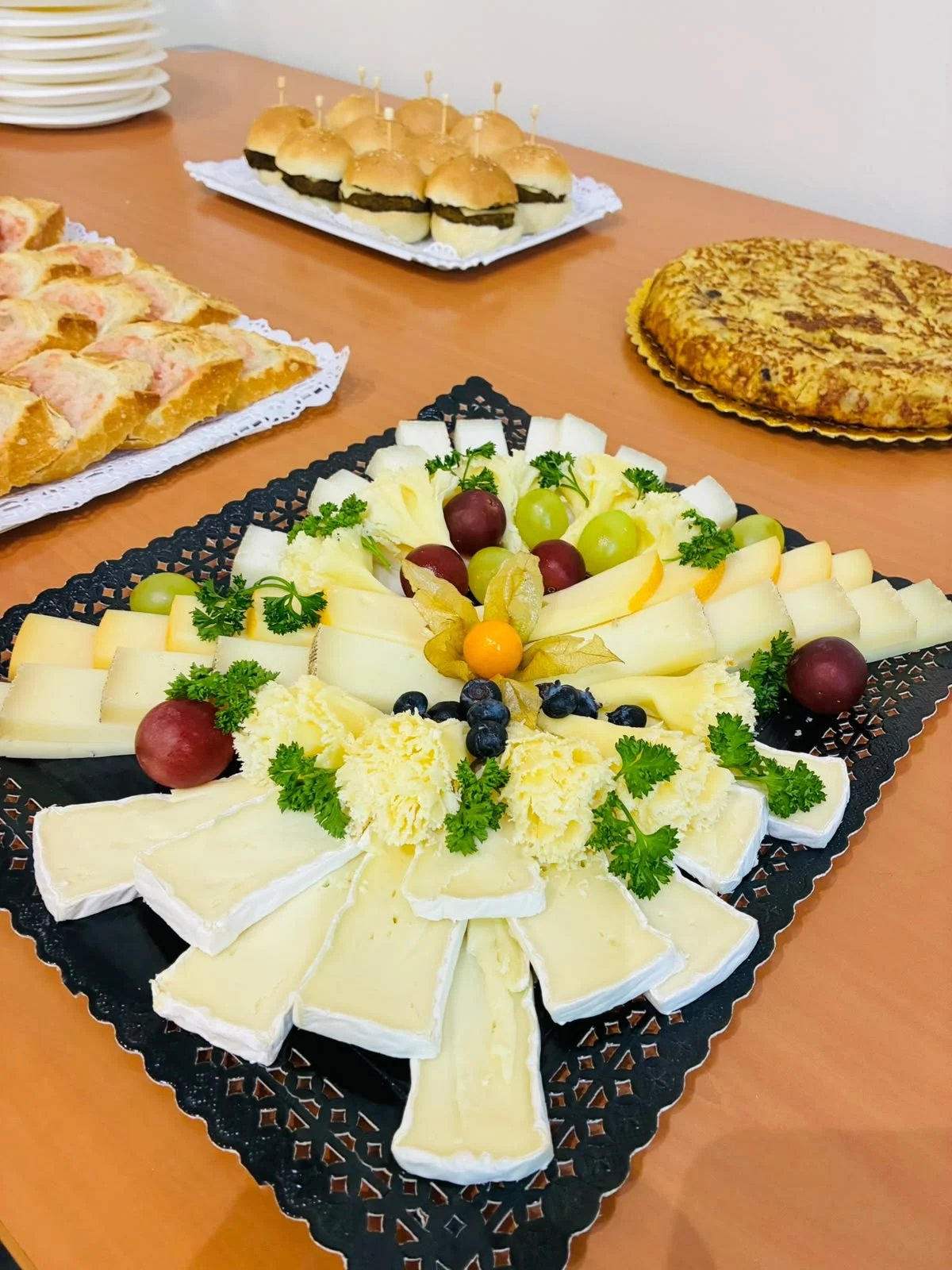 Assortiment de formatges, apte per a vegetarians